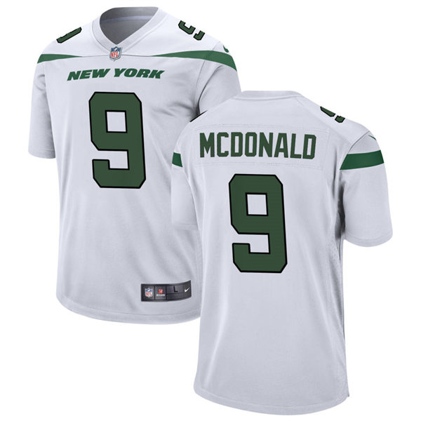 Men's New York Jets #9 Will McDonald IV Nike White Vapor Limited Jersey