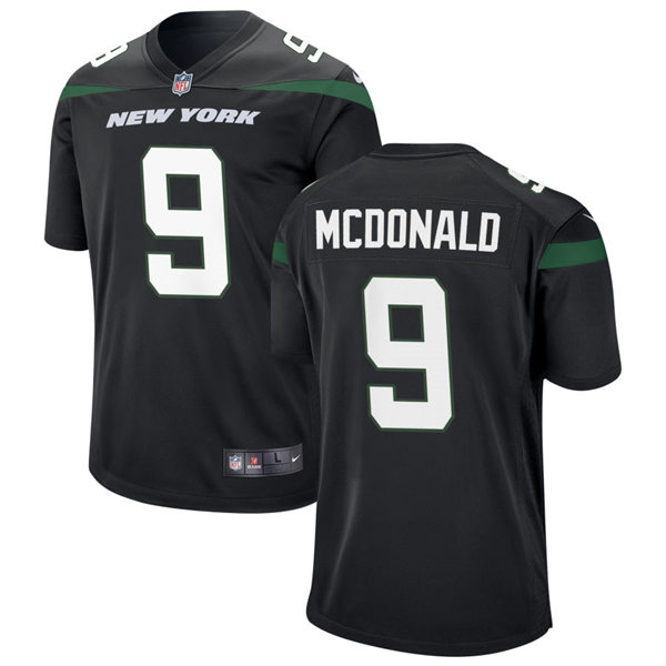 Men's New York Jets #9 Will McDonald IV Nike Stealth Black Alternate Limited Jersey