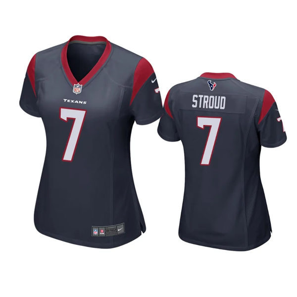 Womens Houston Texans #7 CJ Stroud Nike Navy Limited Jersey 
