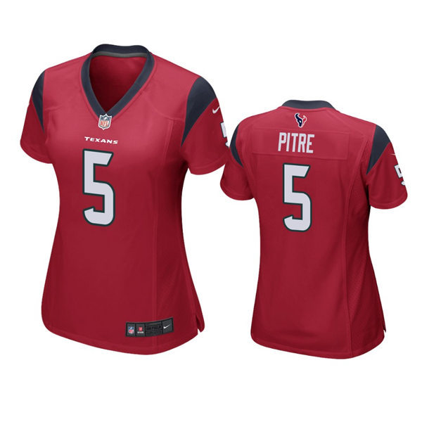 Women's Houston Texans #5 Jalen Pitre Nike Red Alternate Limited Jersey 