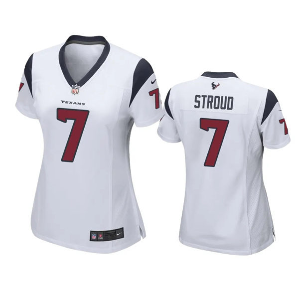 Womens Houston Texans #7 CJ Stroud Nike White Limited Jersey