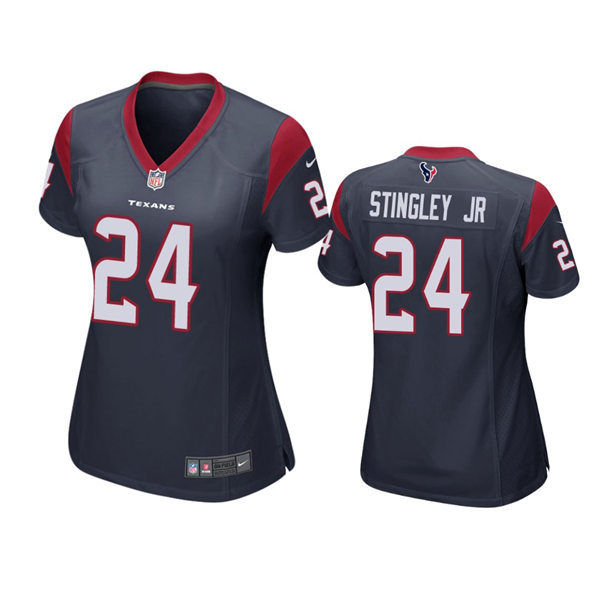 Womens Houston Texans #24 Derek Stingley Jr Nike Navy Limited Jersey 