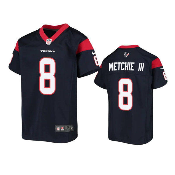 Youth Houston Texans #8 John Metchie III Nike Navy Limited Jersey