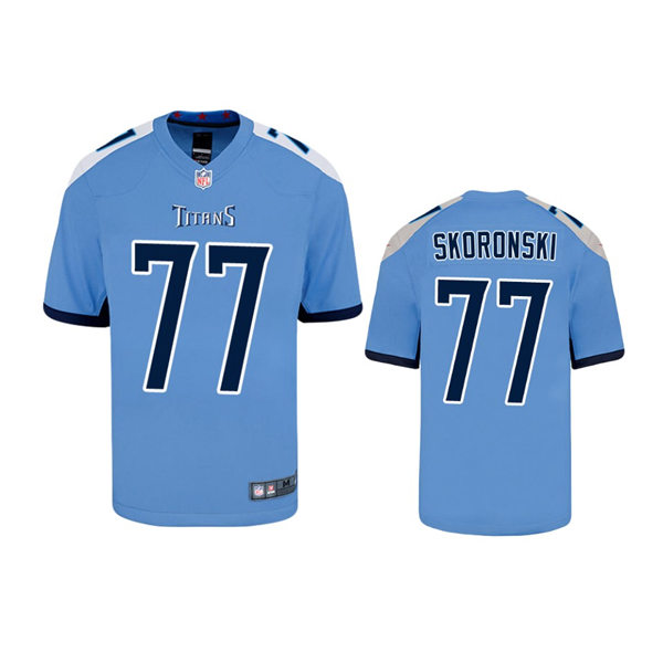 Youth Tennessee Titans #77 Peter Skoronski Nike Light Blue Alternate Limited Jersey