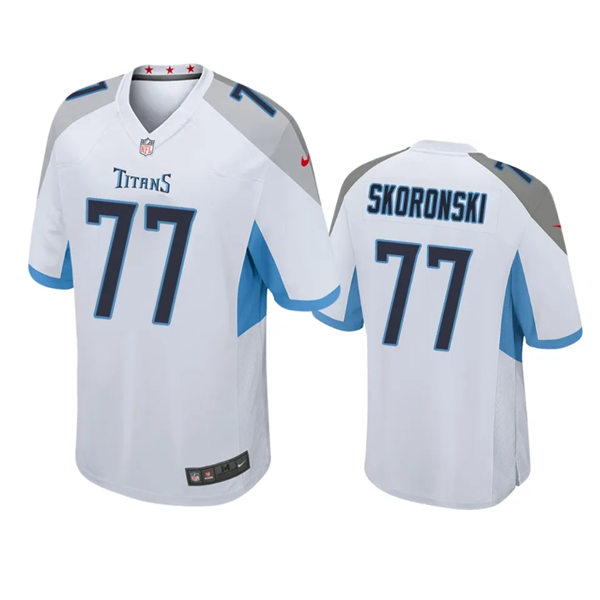 Youth Tennessee Titans #77 Peter Skoronski Nike White Limited Jersey