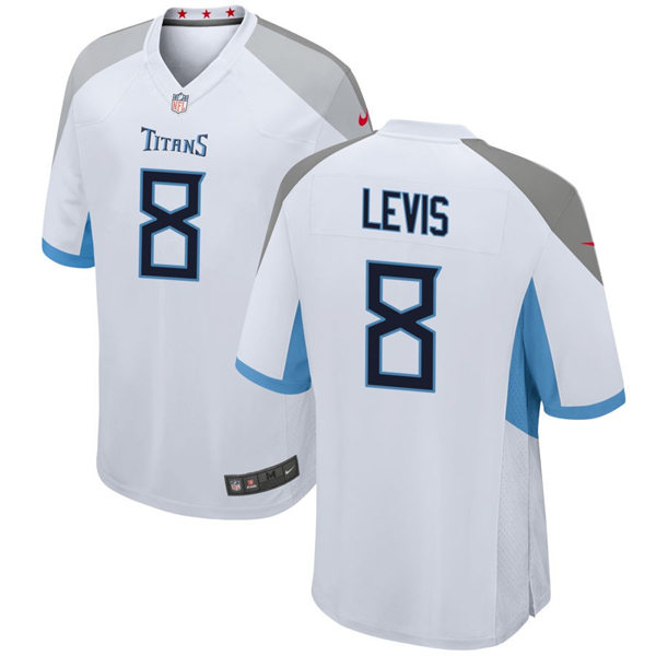Mens Tennessee Titans #8 Will Levis Nike White Vapor Untouchable Limited Jersey
