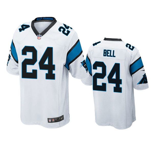 Mens Carolina Panthers #24 Vonn Bell Nike White Vapor Untouchable Limited Jersey