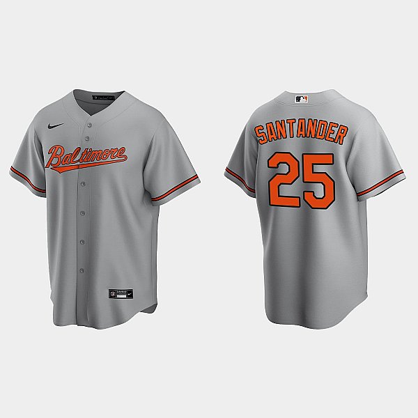 Youth Baltimore Orioles #25 Anthony Santander Nike Gray Road Jersey