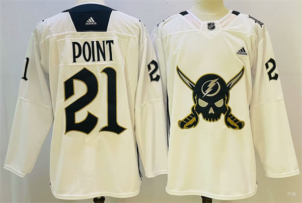 Brayden Point #21 Adidas Tampa Bay Lightning Gasparilla Jersey New