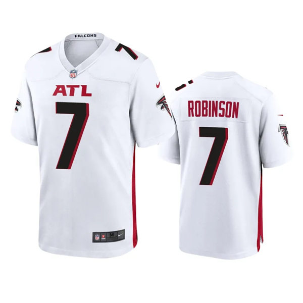 Men's Atlanta Falcons #7 Bijan Robinson Nike White Vapor Limited Jersey