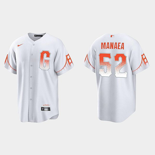 Mens Youth San Francisco Giants #52 Sean Manaea Nike White City Connect Jersey