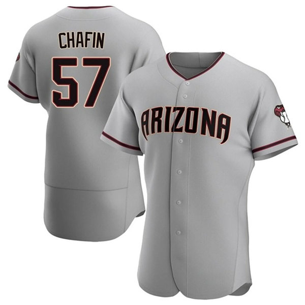Mens Youth Arizona Diamondbacks #57 Andrew Chafin Nike Gray Road FlexBase Jersey