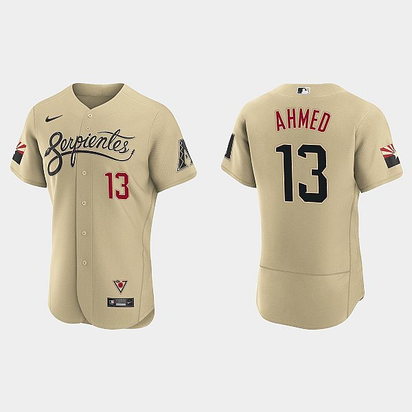 Mens Youth Arizona Diamondbacks #13 Nick Ahmed Nike Tan City Connect Jersey