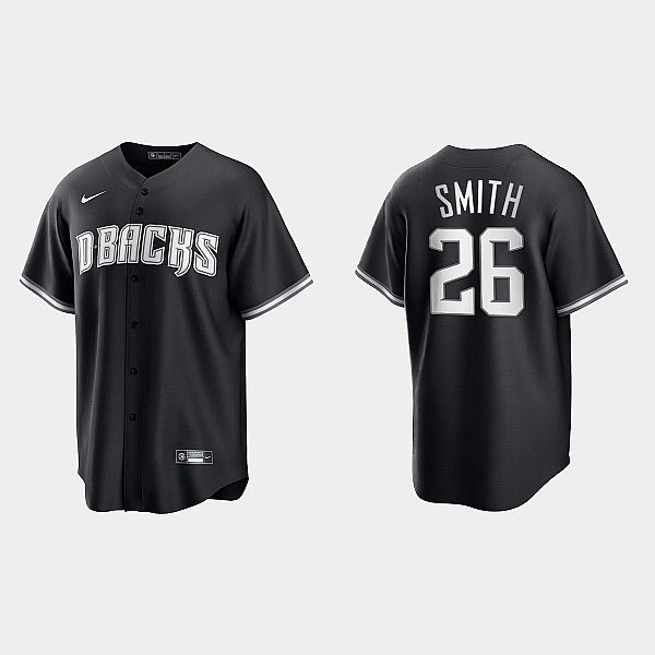 Mens Youth Arizona Diamondbacks #26 Pavin Smith Nike 2022 Black White Collection Jersey