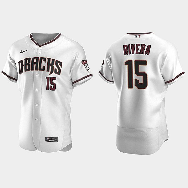 Mens Youth Arizona Diamondbacks #15 Emmanuel Rivera Nike Home White Crimson FlexBase Jersey