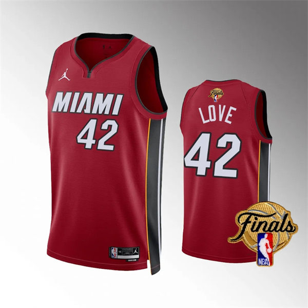 Mens Miami Heat #42 Kevin Love Nike Black Icon Edition Swingman Jersey