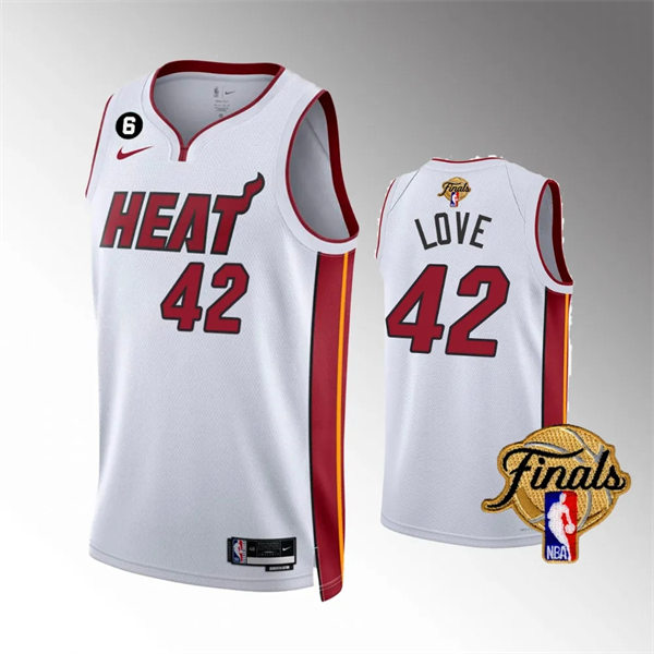 Mens Miami Heat #42 Kevin Love Nike White Association Edition Swingman Jersey