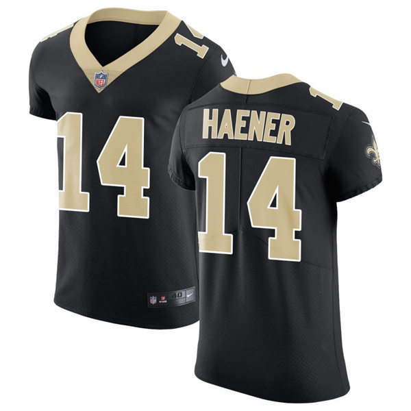 Men's New Orleans Saints #14 Jake Haener Nike Black Vapor Untouchable Limited Jersey