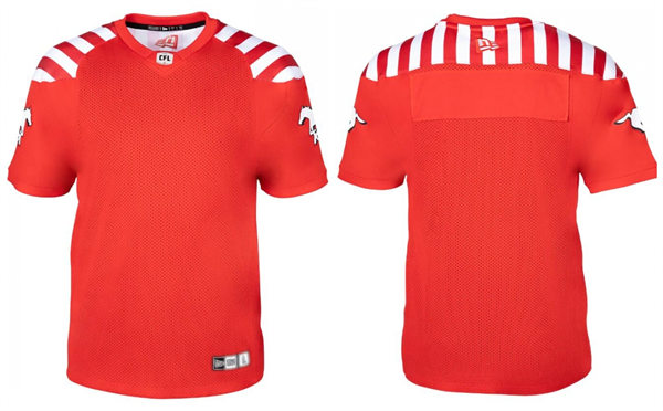 Mens Youth Calgary Stampeders Blank Red 2023 New Uniform Team Jersey