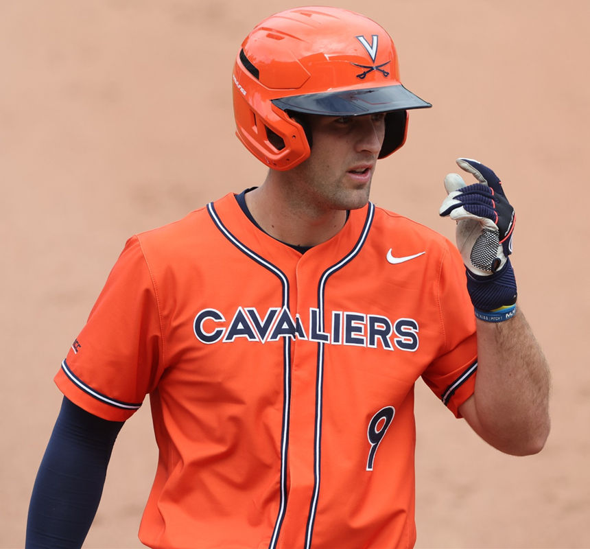 Mens Youth Virginia Cavaliers Custom Nike Orange with stripe 2023 College Baseball Game Jersey