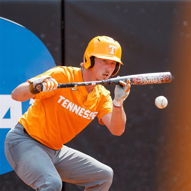 Mens Youth Tennessee Volunteers Custom Nike Orange two-Button Pullover College Baseball  warmup Jersey