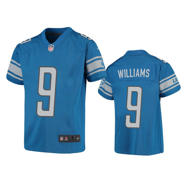 Youth Detroit Lions #9 Jameson Williams Nike Blue Limited Jersey