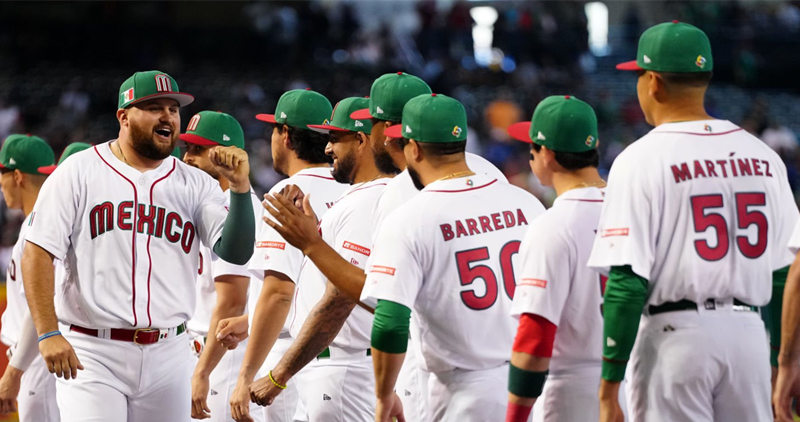 Men's Youth Custom Mexico Basebal 2023 World Baseball Classic Jersey - White Red