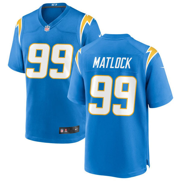 Men's Los Angeles Chargers #99 Scott Matlock Nike Powder Blue Vapor Limited Player Jersey