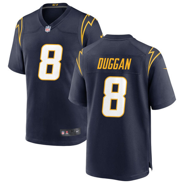 Men's Los Angeles Chargers #8 Max Duggan Nike Navy Alternate Vapor Limited Player Jersey