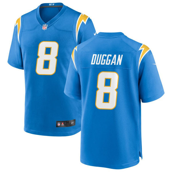 Men's Los Angeles Chargers #8 Max Duggan Nike Powder Blue Vapor Limited Player Jersey