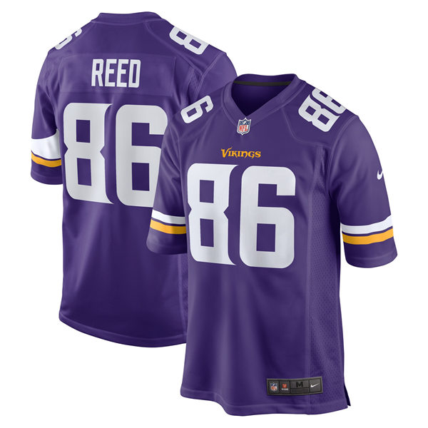 Men's Minnesota Vikings Retired Player #86 Jake Reed Nike Purple Vapor Untouchable Limited Jersey