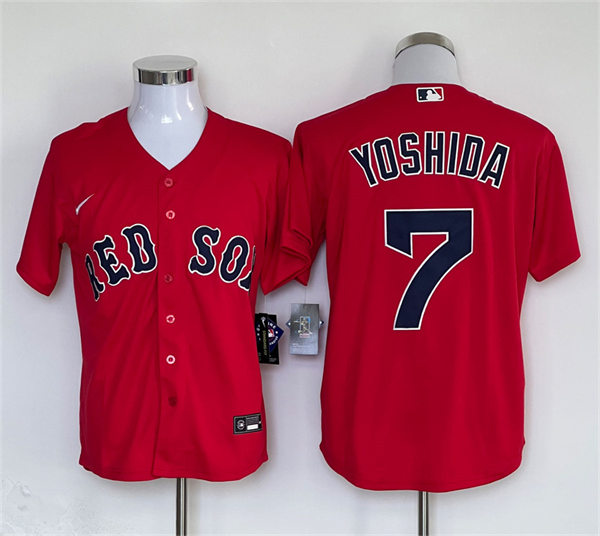 Mens Boston Red Sox #7 Masataka Yoshida Nike Red Alternate with Name Cool Base Jersey