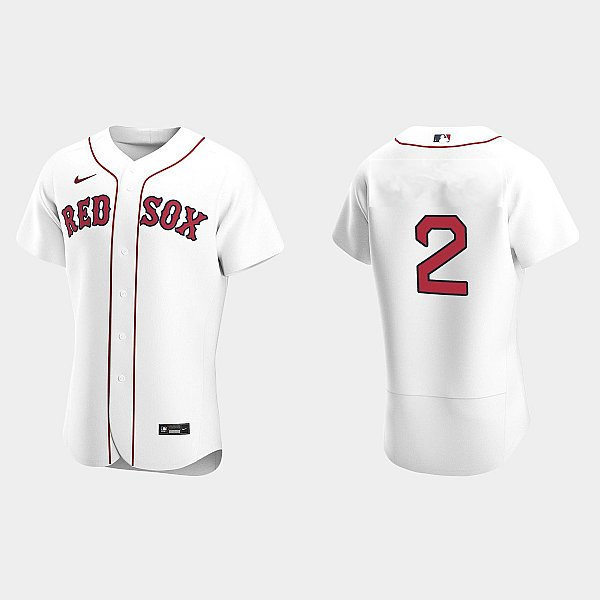 Mens Boston Red Sox #2 Justin Turner Nike White Home FlexBase Jersey