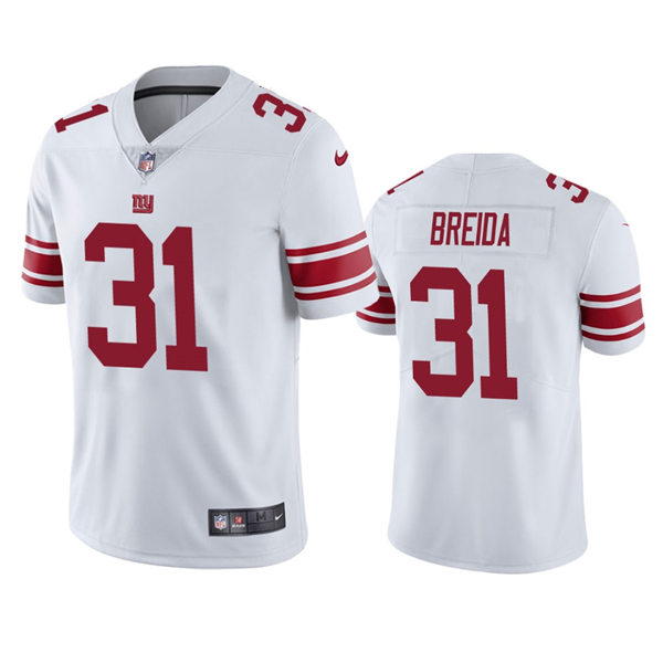 Men's New York Giants #31 Matt Breida Nike White Vapor Untouchable Limited Jersey