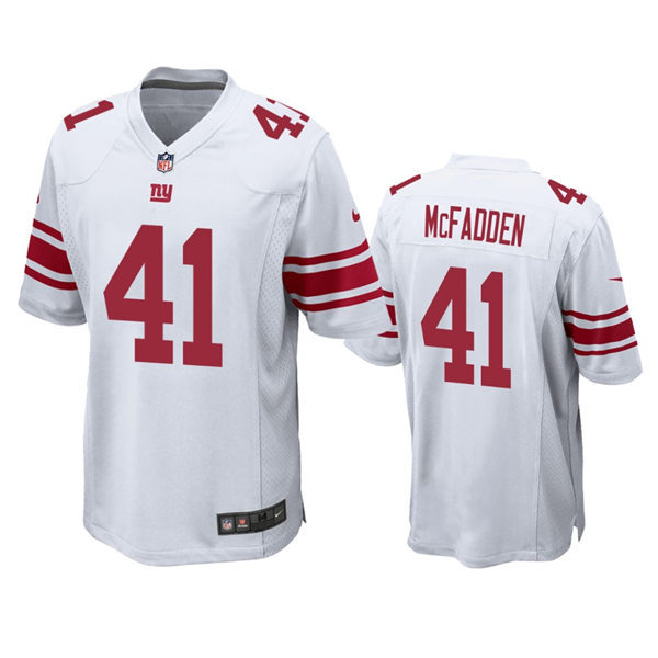 Men's New York Giants #41 Micah McFadden Nike White Vapor Untouchable Limited Jersey