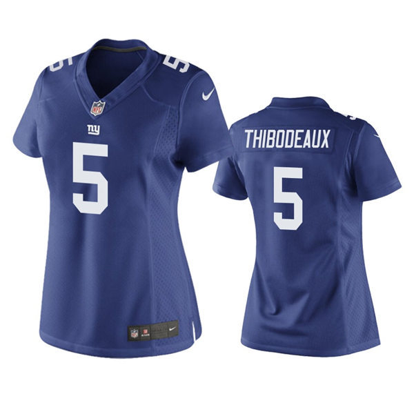 Womens New York Giants #5 Kayvon Thibodeaux Nike Royal Limited Jersey