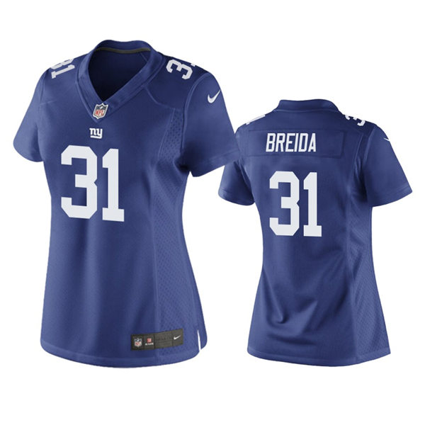 Womens New York Giants #31 Matt Breida Nike Royal Limited Jersey