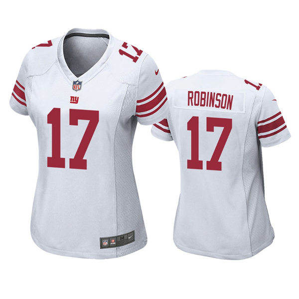 Womens New York Giants #17 Wan'Dale Robinson Nike White Limited Jersey