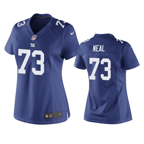 Womens New York Giants #73 Evan Neal Nike Royal Limited Jersey