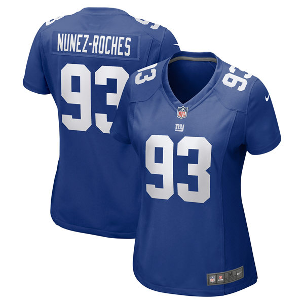 Women's New York Giants #93 Rakeem Nunez-Roches Nike Royal Limited Jersey