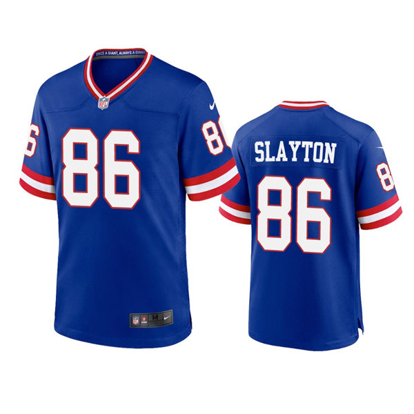 Men's New York Giants #86 Darius Slayton Royal Classic Game Jersey