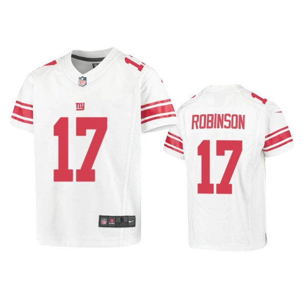 Youth New York Giants #17 Wan'Dale Robinson Nike White Limited Jersey