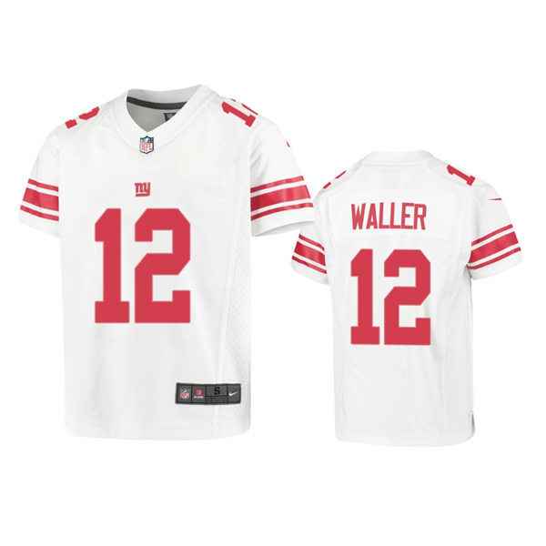 Youth New York Giants #12 Darren Waller Nike White Limited Jersey