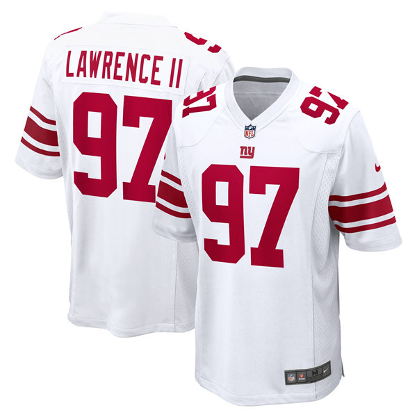 Men's New York Giants #97 Dexter Lawrence II Nike White Vapor Untouchable Limited Jersey