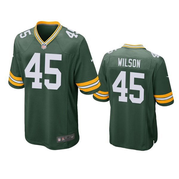 Mens Green Bay Packers #45 Eric Wilson Nike Green Vapor Limited Player Jersey