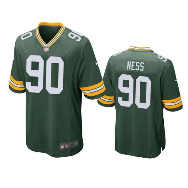 Mens Green Bay Packers #90 Lukas Van Ness Nike Green Vapor Limited Player Jersey