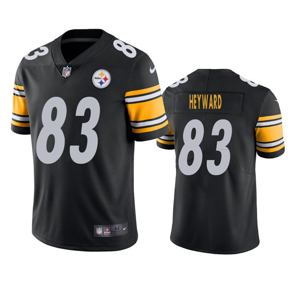 Men's Pittsburgh Steelers #83 Connor Heyward Nike Black Vapor Limited Player Jersey
