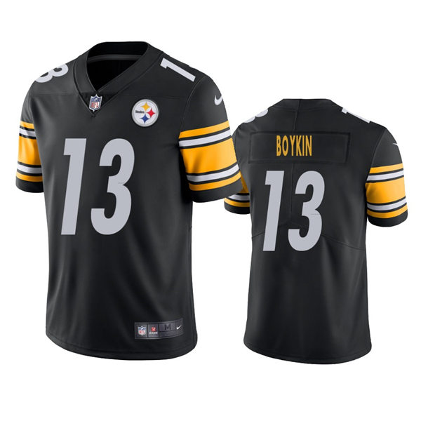 Men's Pittsburgh Steelers #13 Miles Boykin Nike Black Vapor Limited Player Jersey