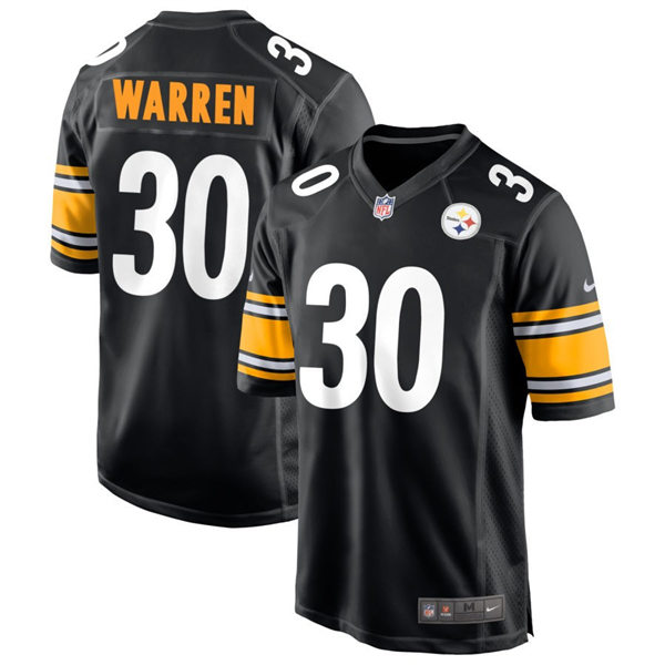 Men's Pittsburgh Steelers #30 Jaylen Warren  Nike Black Vapor Limited Player Jersey