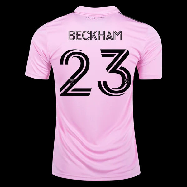 Men's Inter Miami CF #23 David Beckham 2022 The Heart Beat Kit Replica Player Jersey